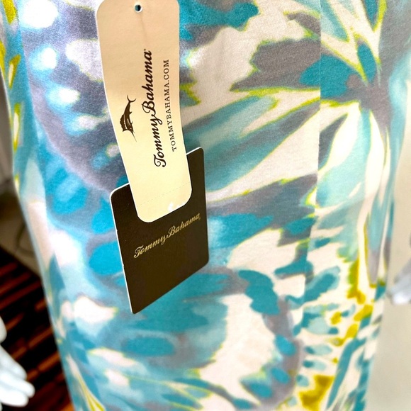 Tommy Bahama Teal and Yellow Floral Dress - Picture 9 of 9